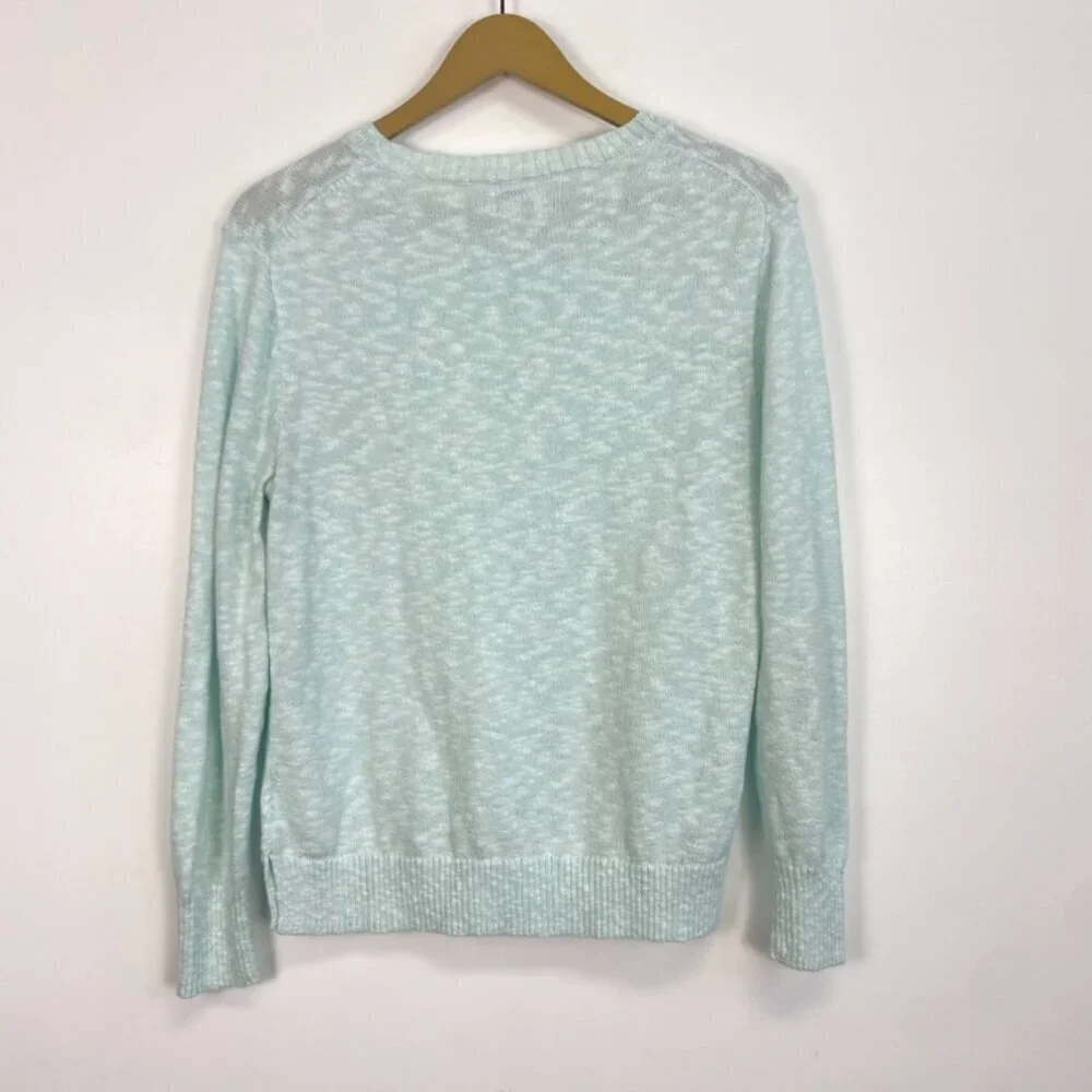 J. Crew Light Blue Knit Crew Neck Sweater